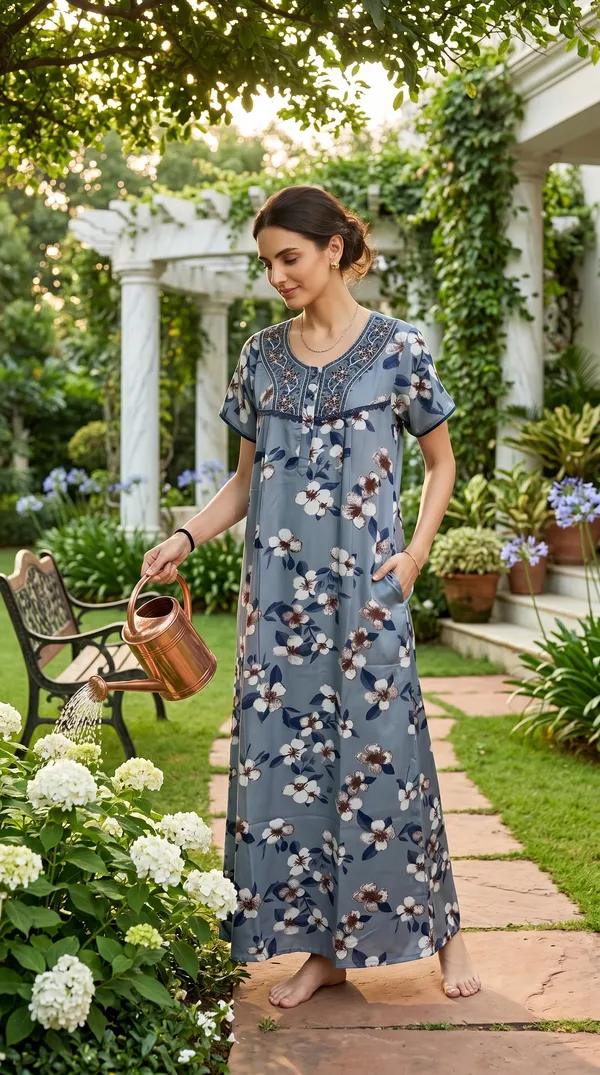 Evolove_Printed_Nighty_Maxi_for_Women_|_Alpine_Fabric_with_Side_Pocket_and_Neckline_Embroidery_|_Short_Sleeves_Full_Length_Night_Wear_Gown