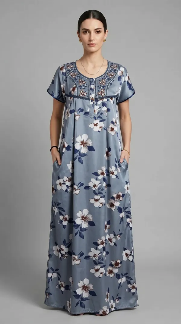 Evolove_Printed_Nighty_Maxi_for_Women_|_Alpine_Fabric_with_Side_Pocket_and_Neckline_Embroidery_|_Short_Sleeves_Full_Length_Night_Wear_Gown