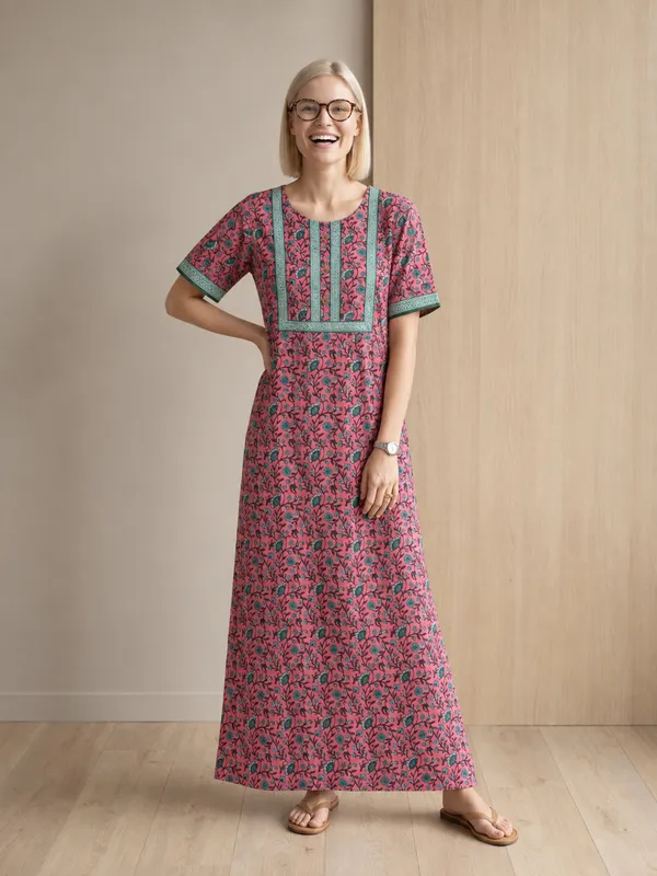 Evolove_Women's_Cotton_Long_Maxi_Night_Gown_Nighty_Dress_with_Pocket_&_Stylish_Button,_Super_Soft_Comfortable_(LNG-Button)