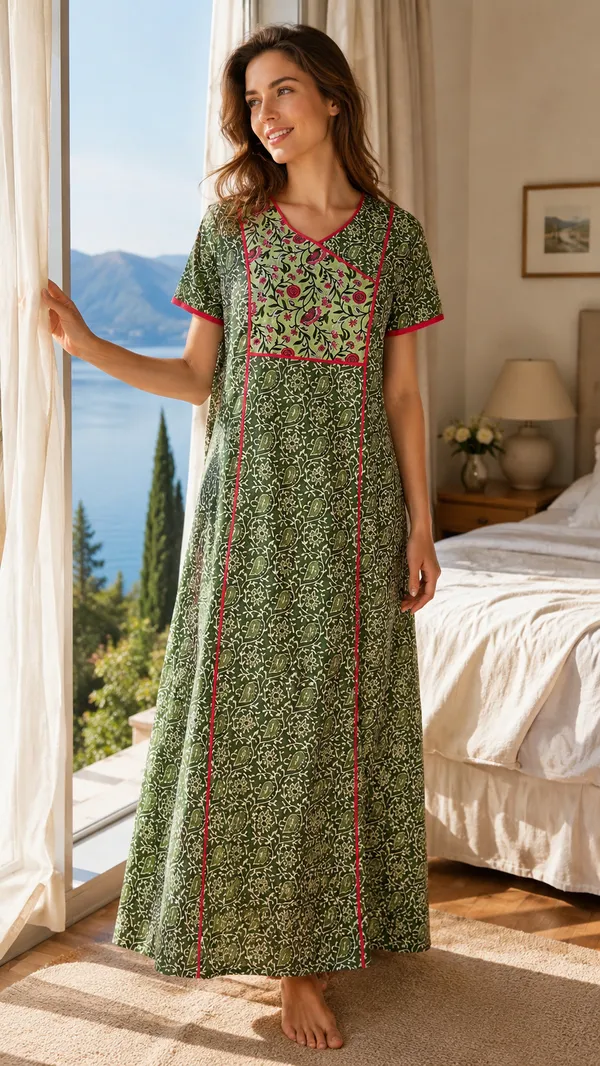 Evolove_Women's_100%_Cotton_Supersoft_With_Beautiful__Long_Maxi_Night_Gown_Nighty_Dress_With_Pocket,_Most_Comfortable_And_3x_Longer_Lasting_(Angrakha_Style)