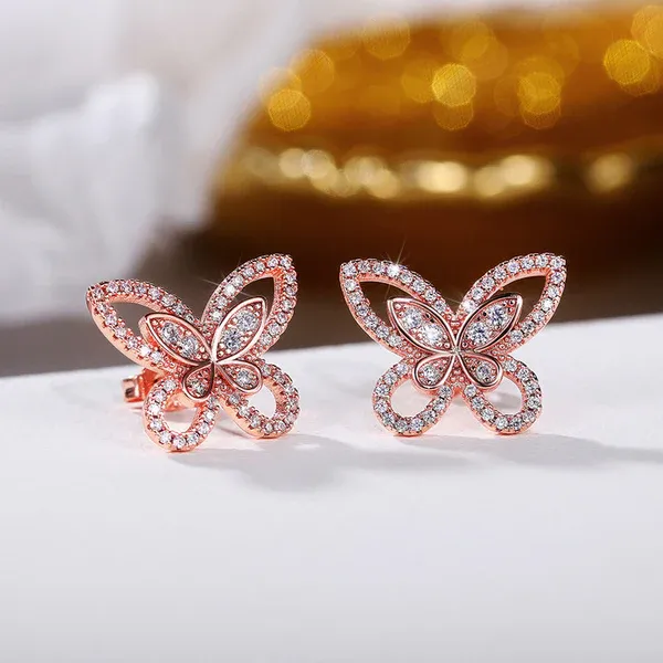 Rose_Gold_Plated_American_Diamond_Studded_Dual_Butterfly_Shaped_Korean_Stud_Earrings