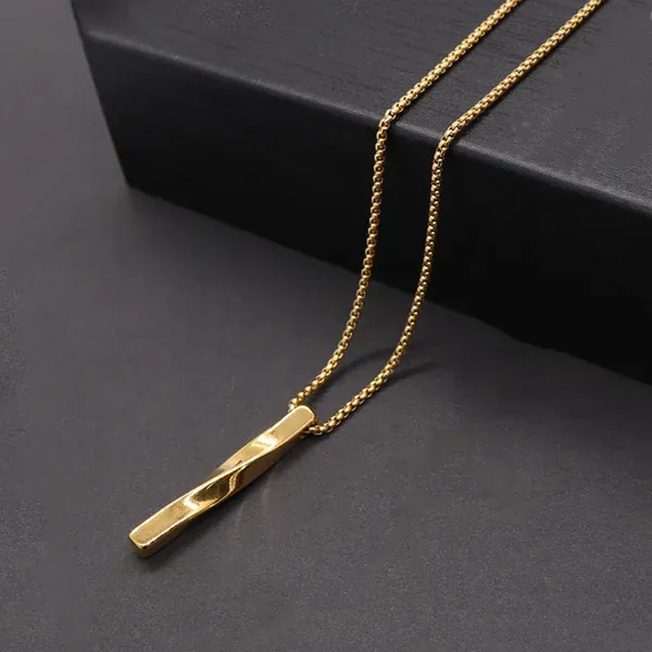 Gold_Plated_Stainless_Steel_Anti_Tarnish_Twisted_Bar_Shaped_Hip_Hop_Party_Pendant_For_Men