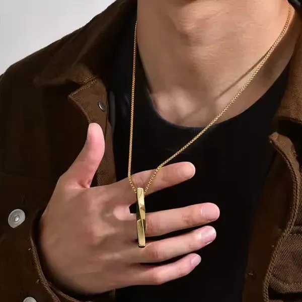 Gold_Plated_Stainless_Steel_Anti_Tarnish_Twisted_Bar_Shaped_Hip_Hop_Party_Pendant_For_Men