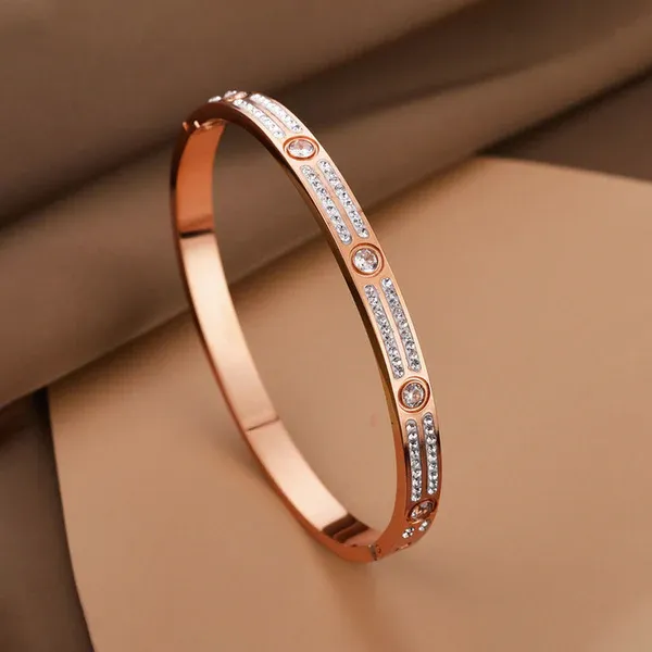Rose_Gold-Plated_Stainless_Steel_American_Diamond_Studded_Bangle-Style_Bracelet_For_Women