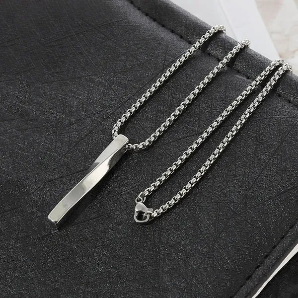 Silver_Plated_Stainless_Steel_Anti_Tarnish_Twisted_Bar_Shaped_Hip_Hop_Party_Pendant