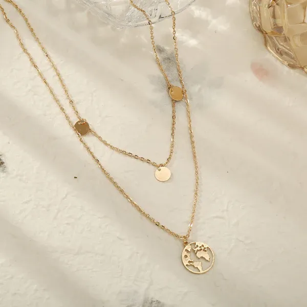 Gold_Plated_Exquisite_Multi_Strand_Necklace_For_Women
