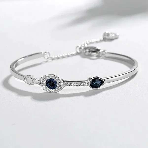 Silver-Plated_Stainless_Steel_American_Diamond_Evil_Eye_Bangle-Style_Anti-Tarnish_Bracelet_For_Women