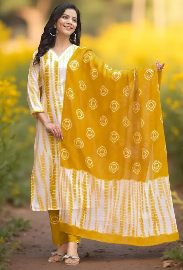 Yellow_Printed_Cotton_Salwar_Suit_Set_Stitched_Kurta_Pant_Dupatta_Set_For_Women