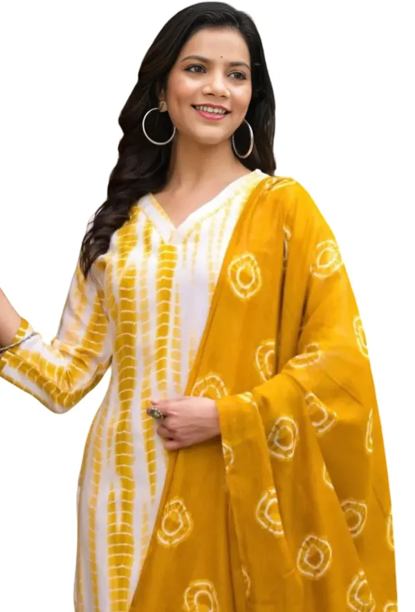 Yellow_Printed_Cotton_Salwar_Suit_Set_Stitched_Kurta_Pant_Dupatta_Set_For_Women