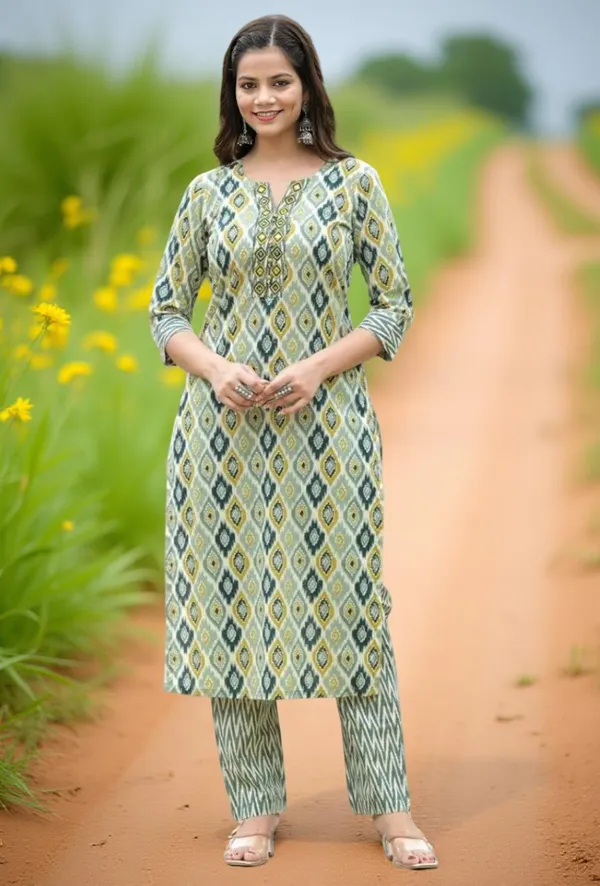 Off_White_Cotton_Printed_Salwar_Suit_Set_|_Kurta_Pant_Dupatta_Set_Stitched_For_Women