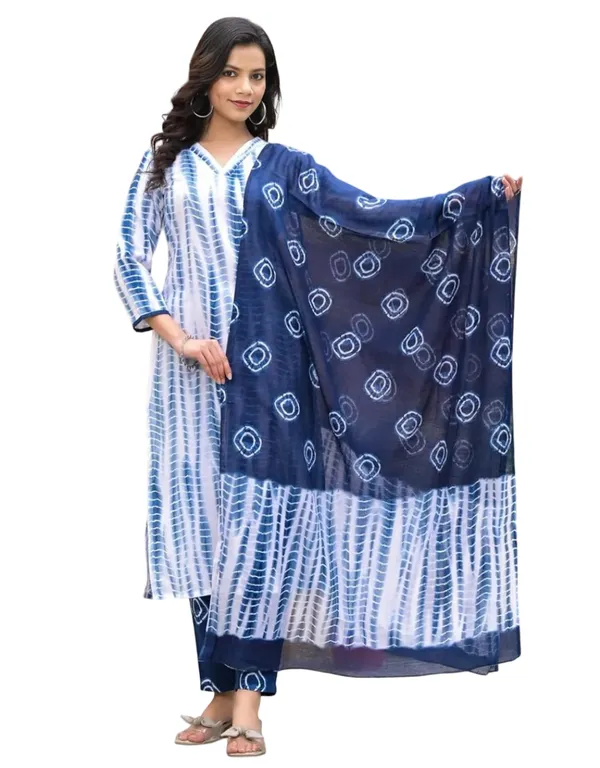 Blue_Printed_Cotton_Salwar_Suit_Set_Stitched_Kurta_Pant_Dupatta_Set_For_Women