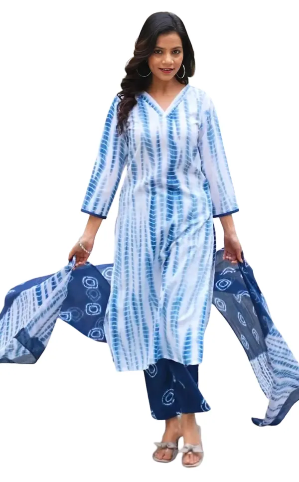 Blue_Printed_Cotton_Salwar_Suit_Set_Stitched_Kurta_Pant_Dupatta_Set_For_Women