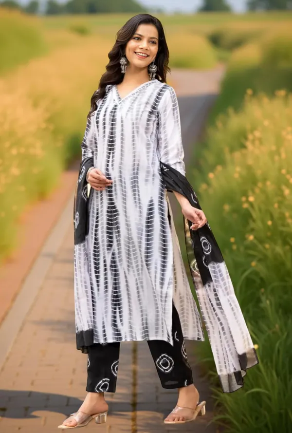 Black_Printed_Cotton_Salwar_Suit_Set_Stitched_Kurta_Pant_Dupatta_Set_For_Women