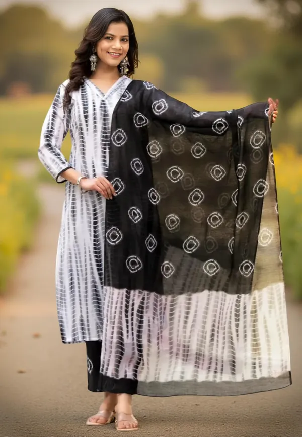 Black_Printed_Cotton_Salwar_Suit_Set_Stitched_Kurta_Pant_Dupatta_Set_For_Women