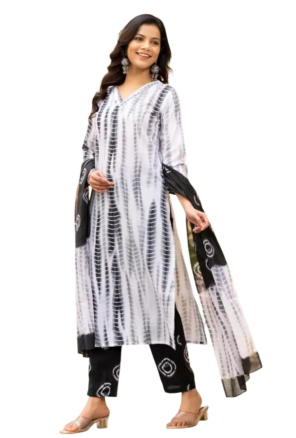 Black_Printed_Cotton_Salwar_Suit_Set_Stitched_Kurta_Pant_Dupatta_Set_For_Women
