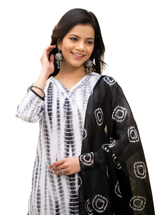 Black_Printed_Cotton_Salwar_Suit_Set_Stitched_Kurta_Pant_Dupatta_Set_For_Women