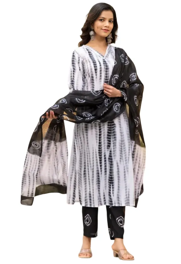 Black_Printed_Cotton_Salwar_Suit_Set_Stitched_Kurta_Pant_Dupatta_Set_For_Women