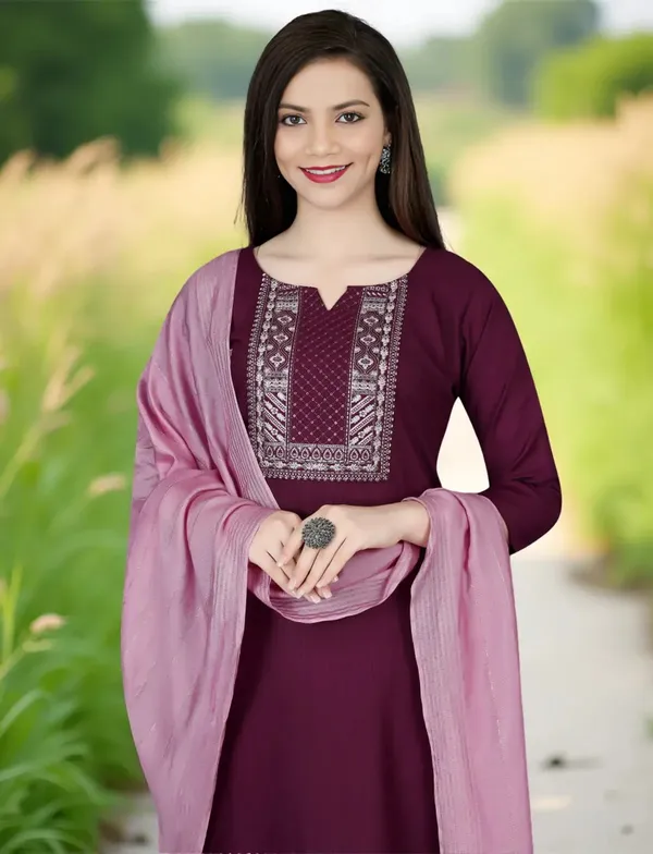 Purple_Stitched_Kurta_and_Pant_&_Dupatta_Set