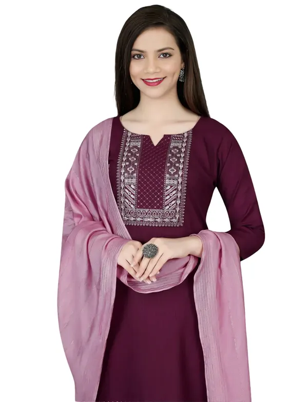Purple_Stitched_Kurta_and_Pant_&_Dupatta_Set