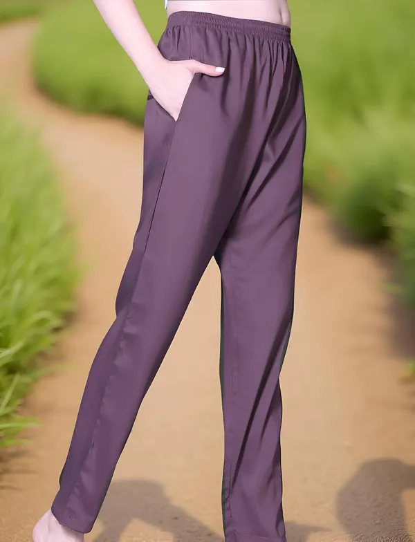Lavender_Stitched_Kurta_And_Pant_&_Dupatta_Set_For_Women