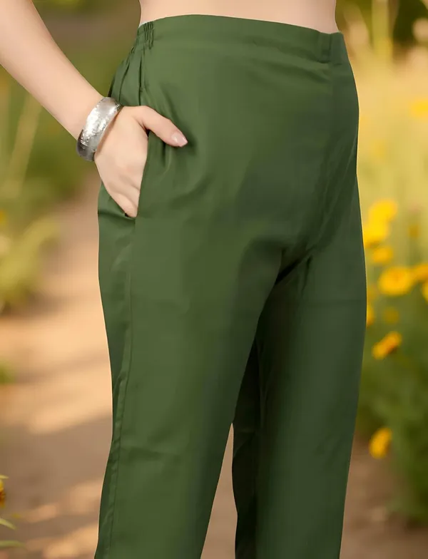 Green_Stitched_Kurta_And_Pant_&_Dupatta_Set_For_Women