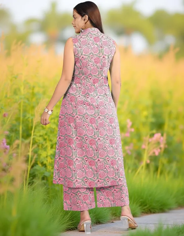 Pink_Stitched_Kurta_And_Palazzo_Set_For_Women