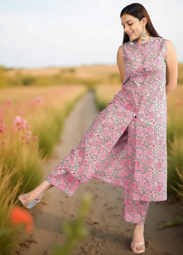 Pink_Stitched_Kurta_And_Palazzo_Set_For_Women