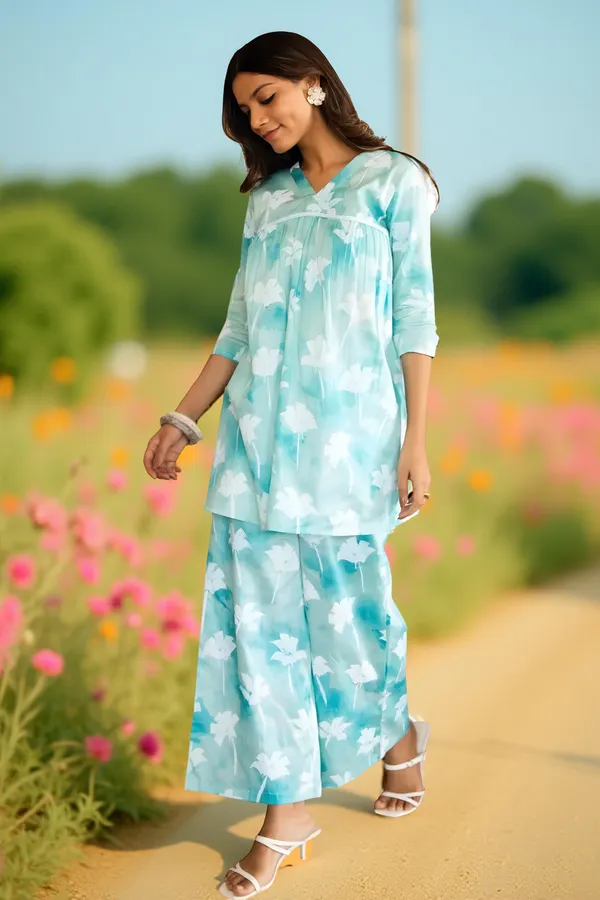Sky_Blue_Printed_Reyon_Slub_Co-ord_Set_For_Women