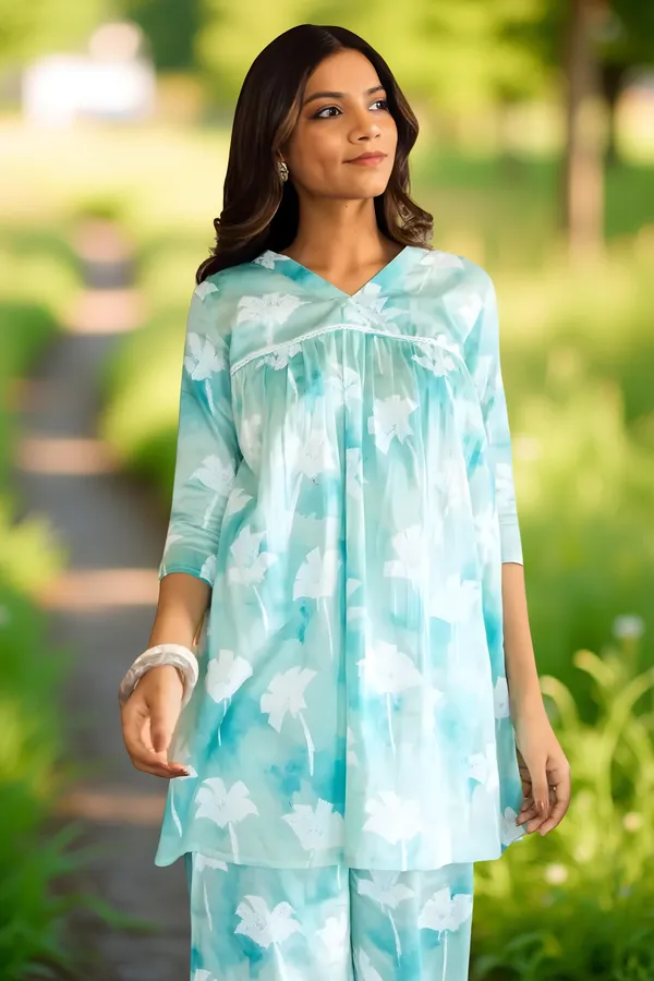 Sky_Blue_Printed_Reyon_Slub_Co-ord_Set_For_Women