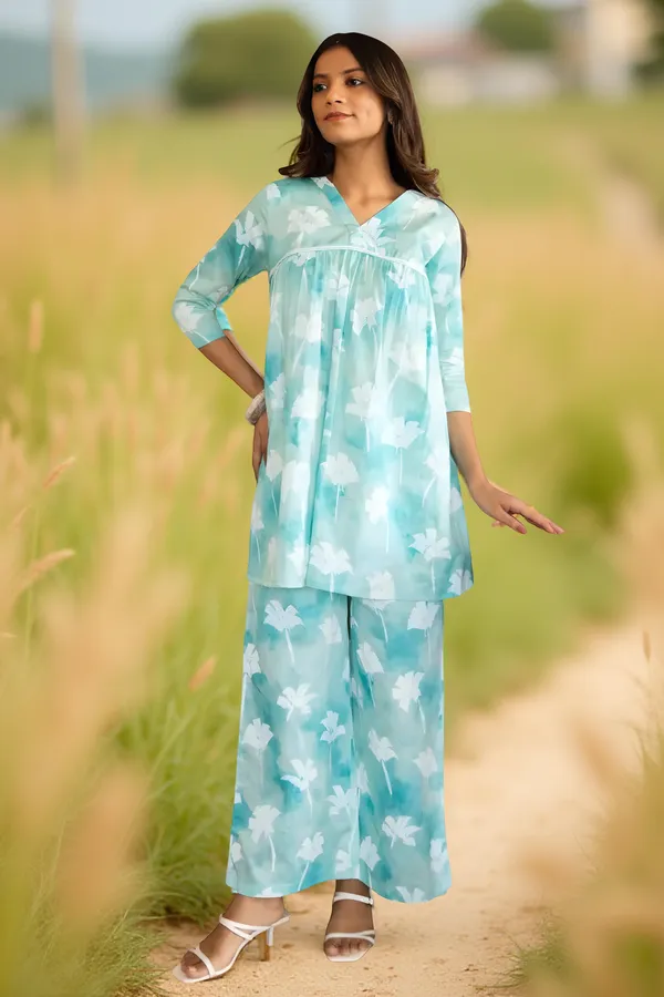 Sky_Blue_Printed_Reyon_Slub_Co-ord_Set_For_Women