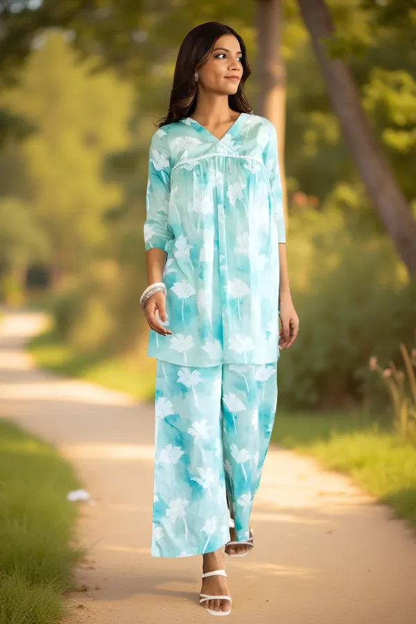Sky_Blue_Printed_Reyon_Slub_Co-ord_Set_For_Women