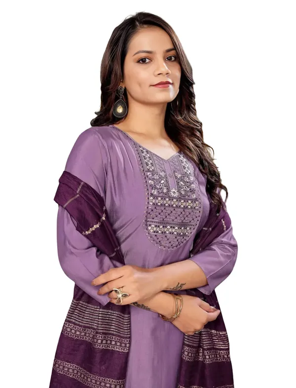 Purple_Stitched_Kurta_and_Pant_&_Dupatta_Set