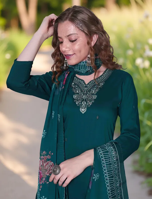 Lavender_Stitched_Kurta_And_Pant_&_Dupatta_Set_For_Women