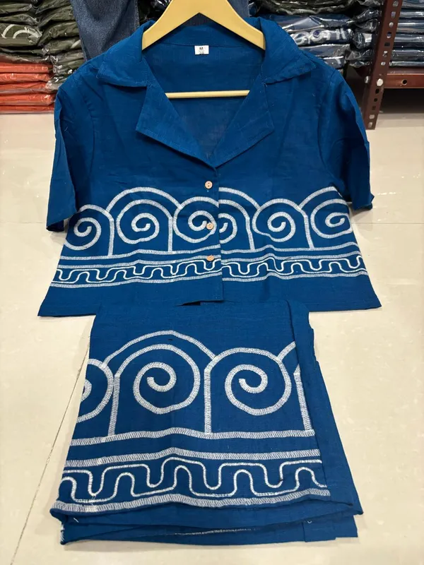 Royal_Blue_Cotton_Casual_Co-Ord_Set_For_Women