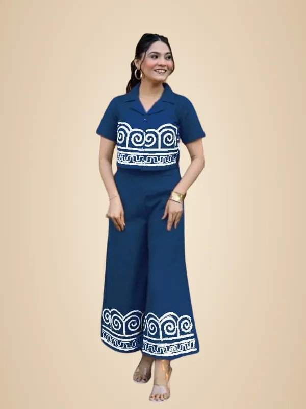 Royal_Blue_Cotton_Casual_Co-Ord_Set_For_Women