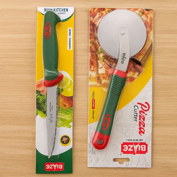 Silver_&_Green_Premium_Pizza_Pastry_Cutter_&_Steak_Knife_Combo_Set_(Pack_Of_2)