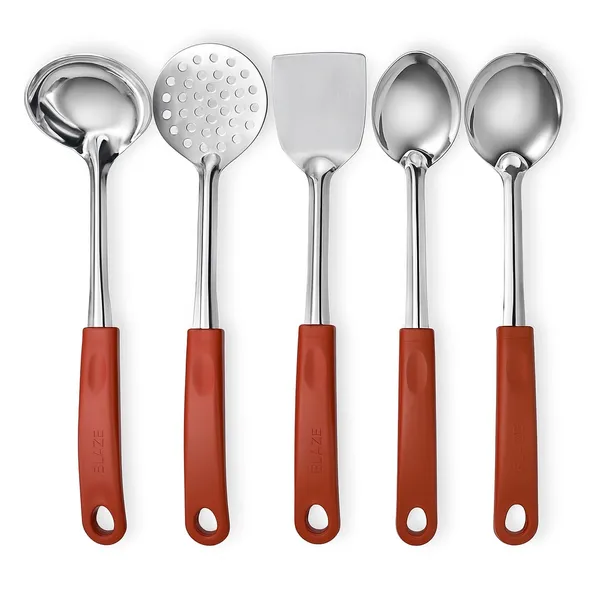 Red_Premium_Stainless_Steel_Serving_Set_Pack_Of_5