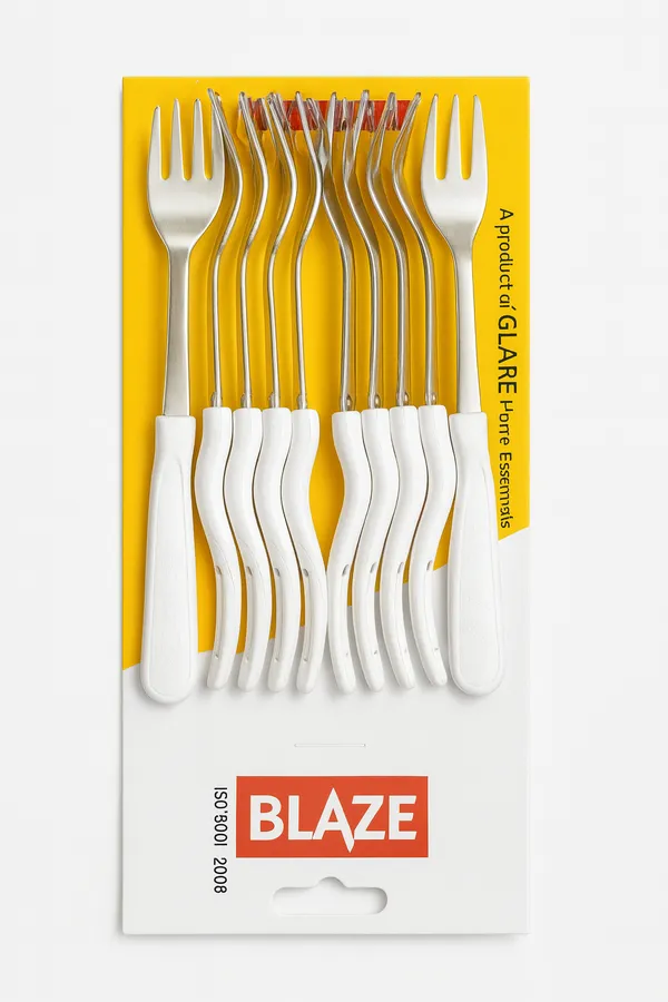 Red_&_Silver_Premium_Stainless_Steel_Fruit_Fork_10_Pcs_Set