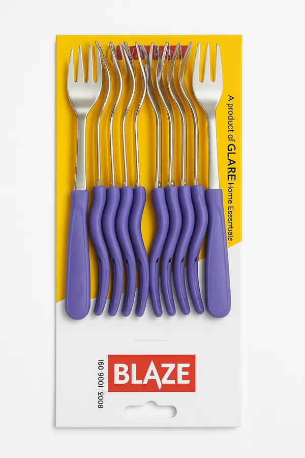 Red_&_Silver_Premium_Stainless_Steel_Fruit_Fork_10_Pcs_Set