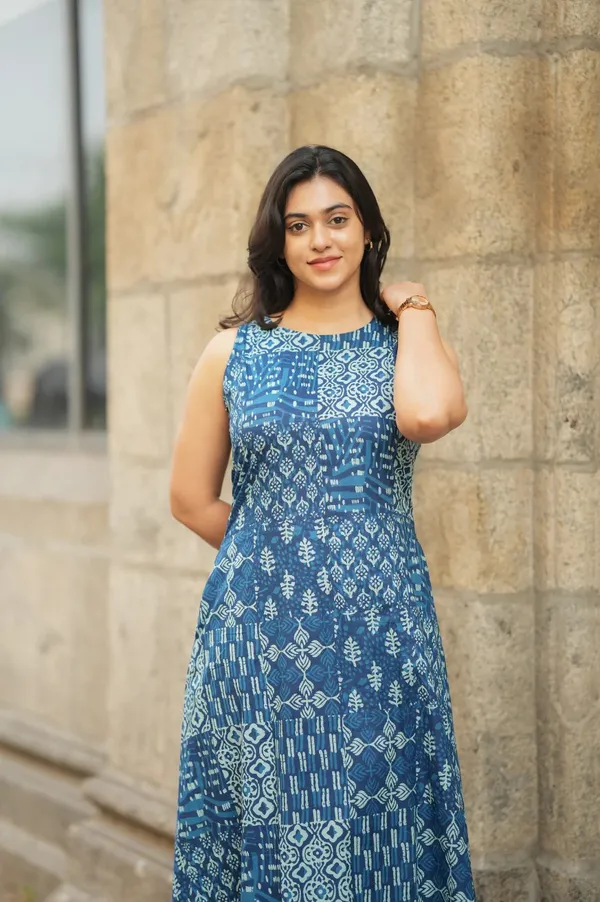 Printed_Cotton_Blue_Kurti_Plazo_Set