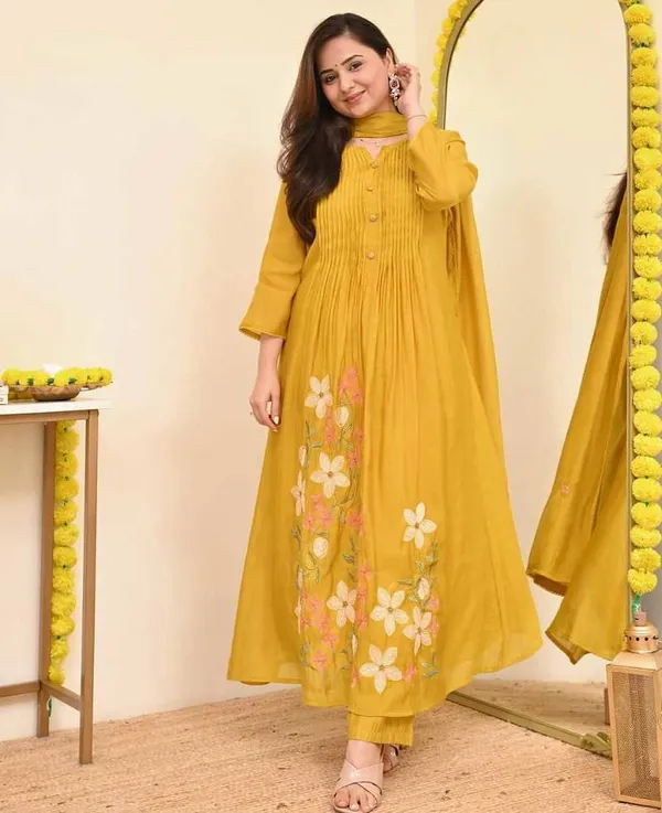 Mustard_Yellow_Floral_Embroidered_Anarkali_Suit_Set