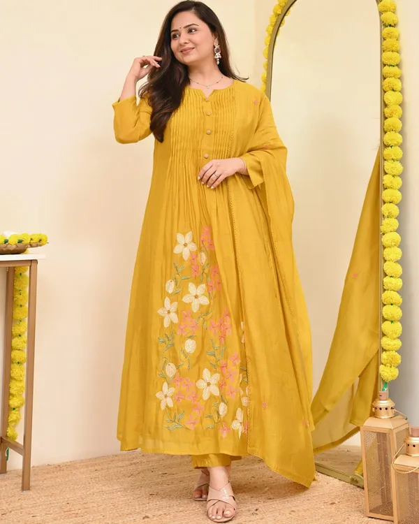 Mustard_Yellow_Floral_Embroidered_Anarkali_Suit_Set