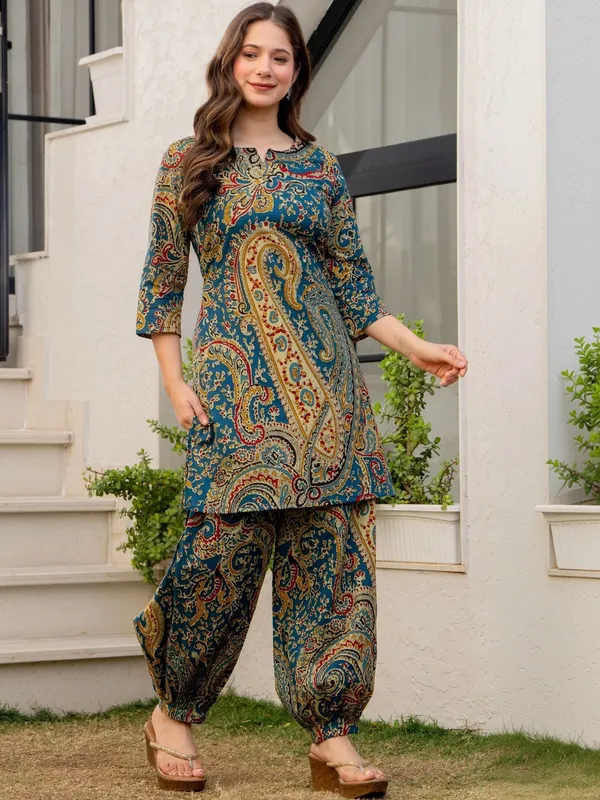 Royal_Paisley_Printed_Cotton_Co-ord_Set