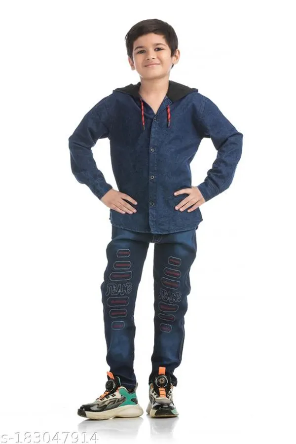 Denim_Cotton_Clothing_Set_For_Kids