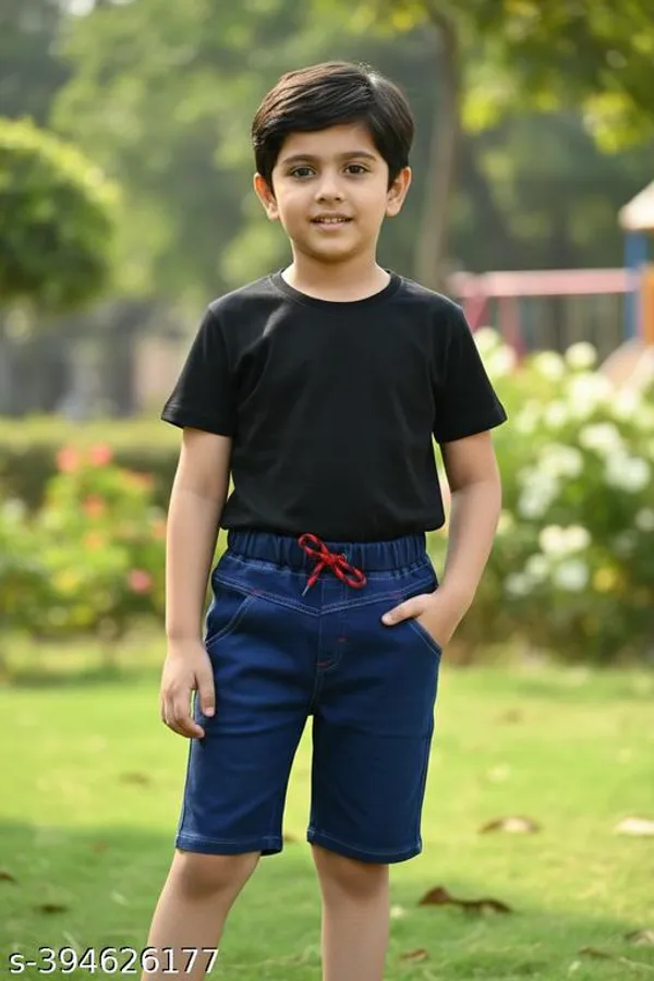 Navyblue_Denim_Shorts_For_Kids