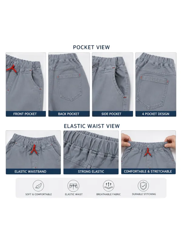 Boys_Light_Grey_Baggy_Fit_Denim_Jeans_|_Korean_Style_Loose_Fit_Elastic_Waist_Drawstring_Full_Length_Casual_Cotton_Denim_Pants