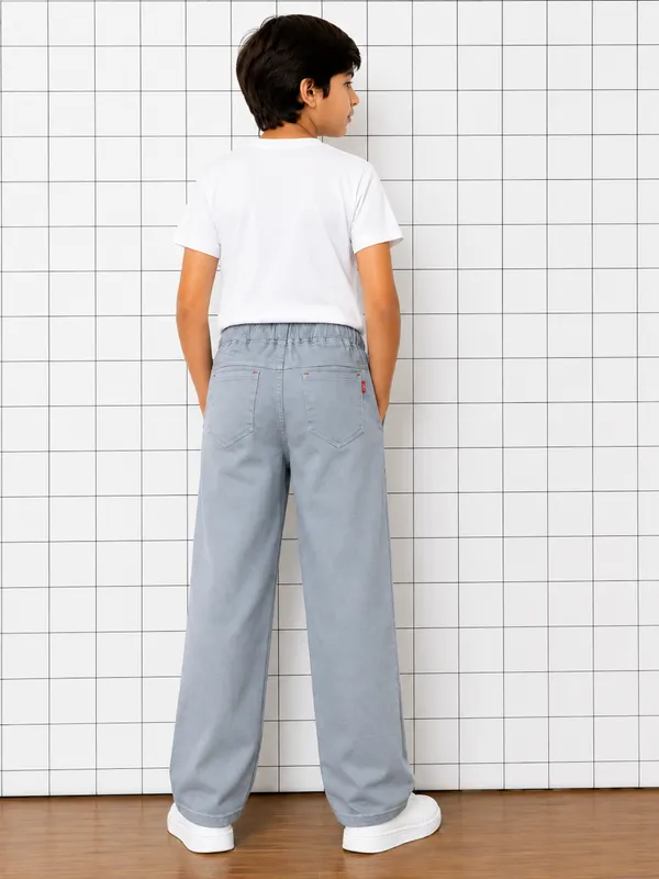 Boys_Light_Grey_Baggy_Fit_Denim_Jeans_|_Korean_Style_Loose_Fit_Elastic_Waist_Drawstring_Full_Length_Casual_Cotton_Denim_Pants
