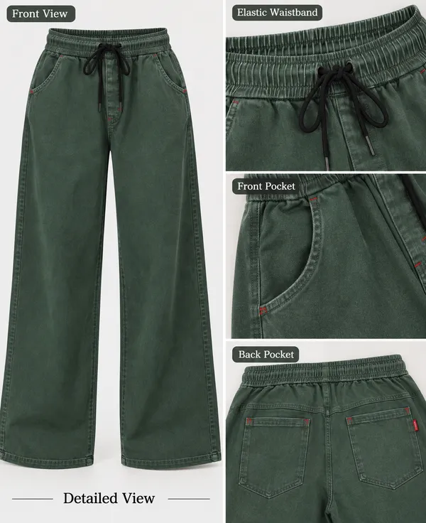 Women’s_Black_Wide-Leg_Baggy_Jeans_|_Elastic_Waist_Drawstring_|_Loose_Fit_Casual_Denim_Pants