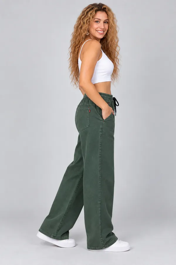 Women’s_Black_Wide-Leg_Baggy_Jeans_|_Elastic_Waist_Drawstring_|_Loose_Fit_Casual_Denim_Pants