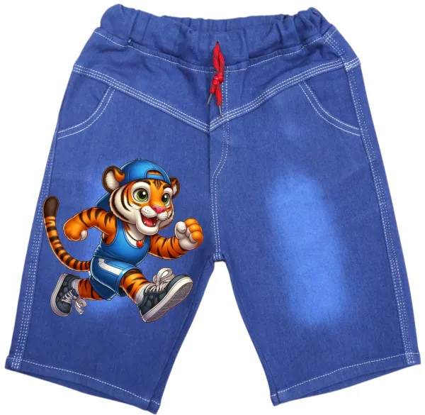 Tiger_Run_Denim_Shorts_For_Kids